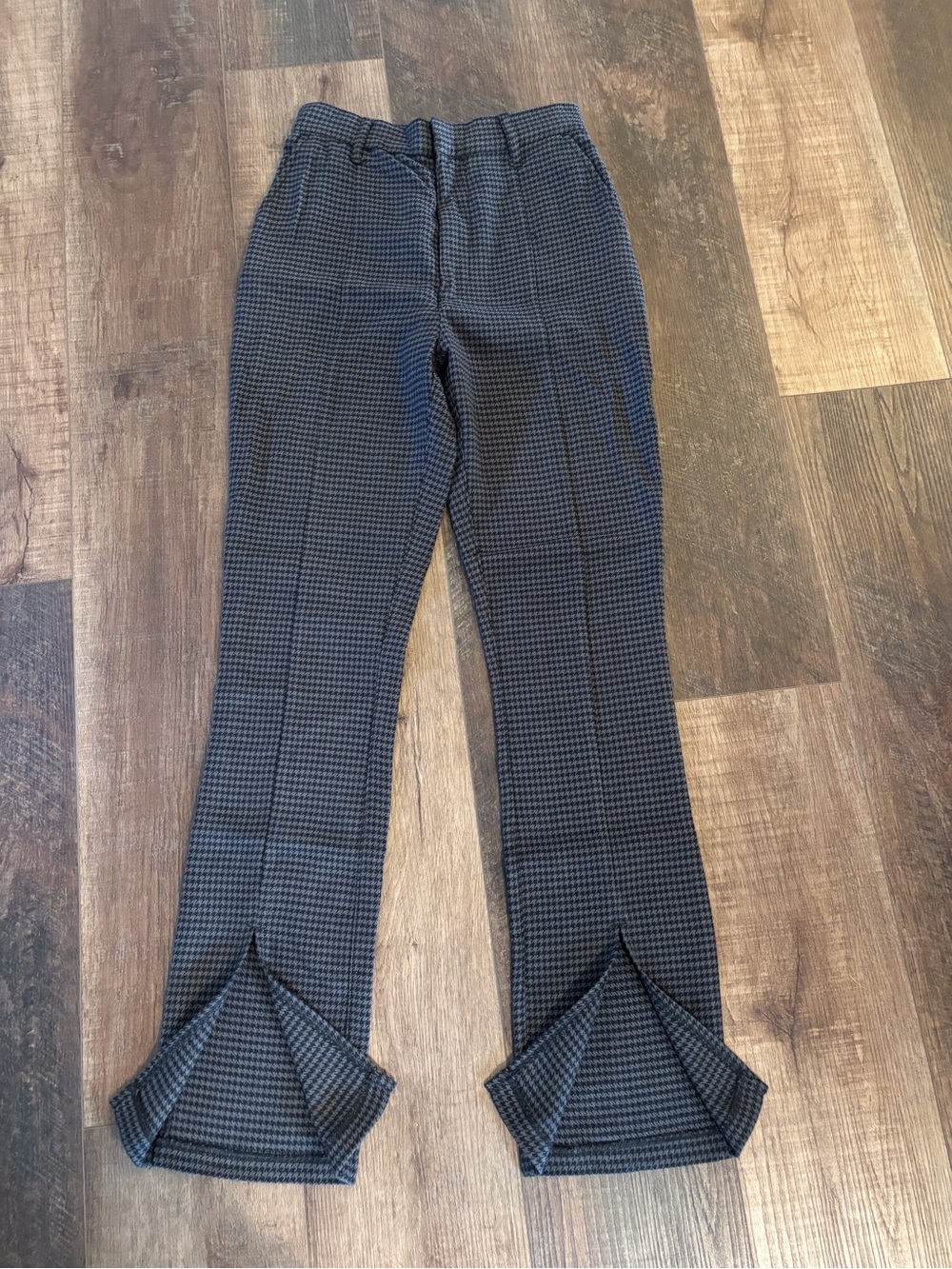 Abercrombie & Fitch Black Houndstooth Dress Pants